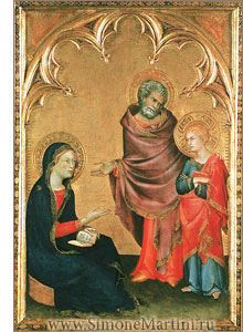 Святое семейство, или Возвращение Христа к своим родителям. Симоне Мартини - www.SimoneMartini.ru